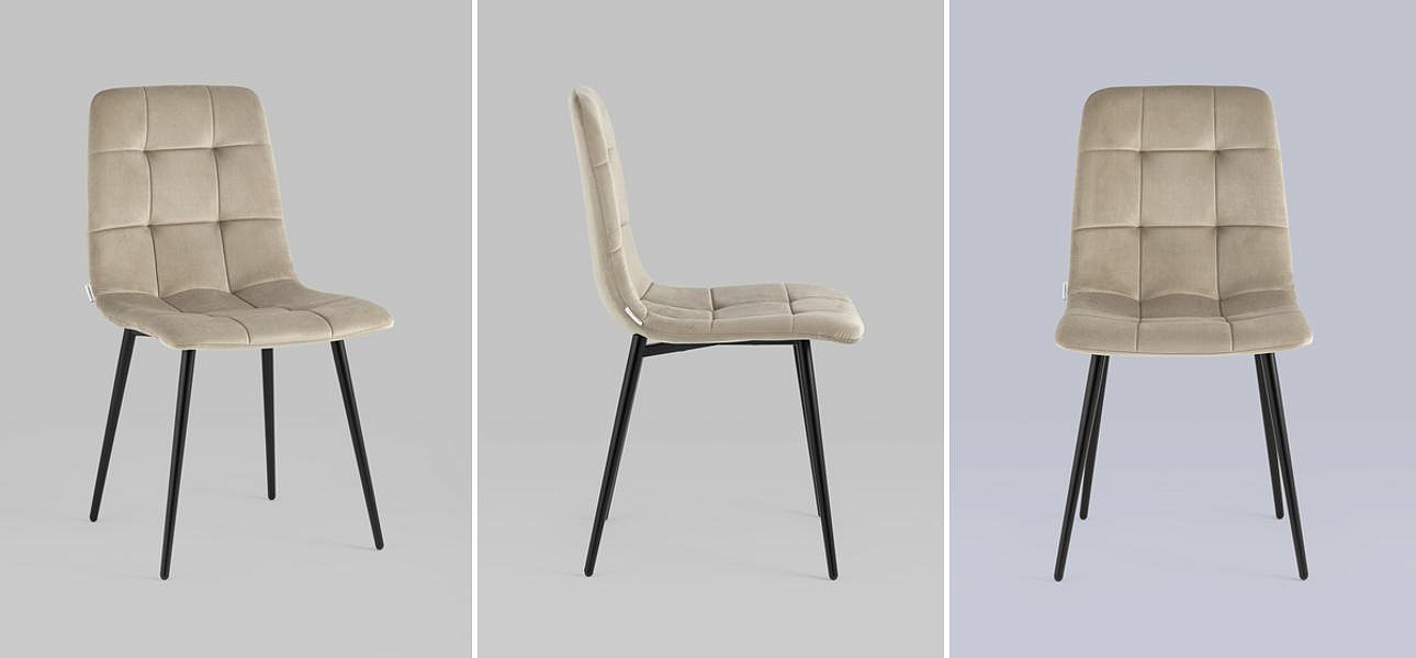 Стул NANCY Chair Светло-Бежевый Велюр Стул NANCY Chair Светло-Бежевый Велюр - Loft-Concept в Брянске