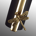 Бра с круглым плафоном из алебастра и бронзовой декоративной стрекозой 45 Alaris  варинант исполнения - 7 | Loft Concept в Брянске