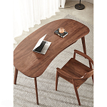 Стол рабочий округлой формы с ящиком  Working Moonnut Table варинант исполнения - 6 | Loft Concept в Брянске