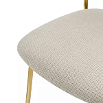 Стул барный широкой полукруглой спинкой на золотистых ножках Chair Smooth Shapes варинант исполнения - 5 | Loft Concept в Брянске