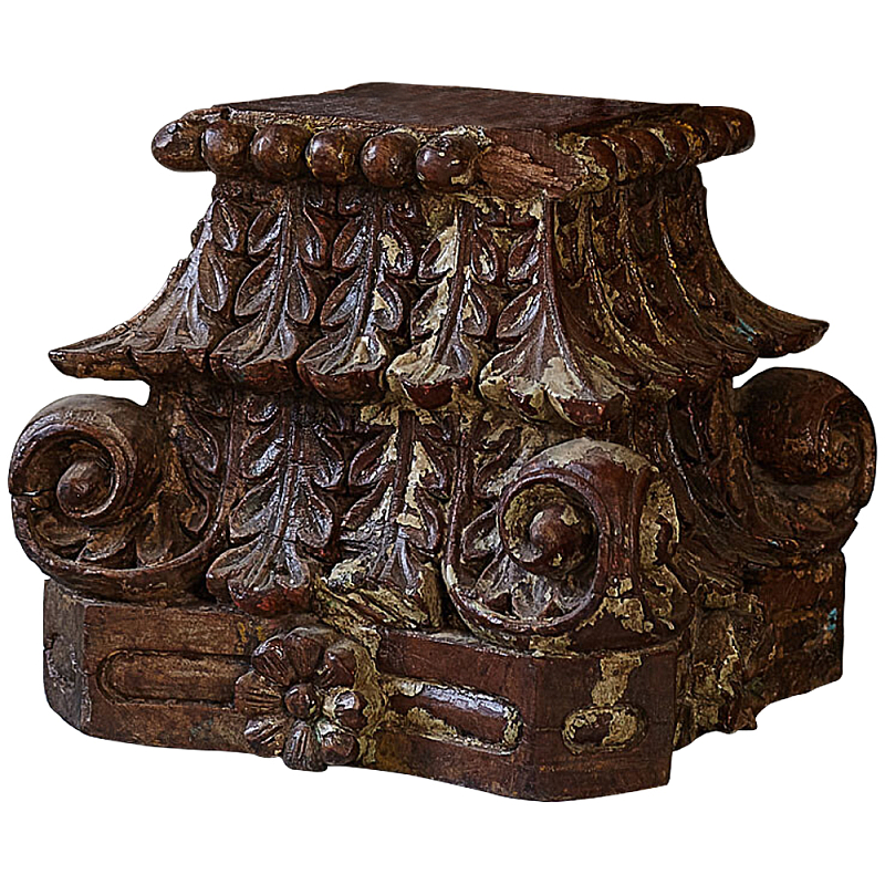 Подсвечник из массива тика Antique Candle Holder Коричневый Подсвечник из массива тика Antique Candle Holder Коричневый в Брянске | Loft Concept