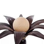 Настольная лампа черная INDONESIAN LAMPS варинант исполнения - 2 | Loft Concept в Брянске