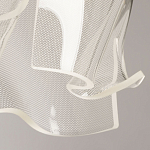 Подвесной светильник цилиндрической формы с прозрачным волнистым плафоном Wave Line варинант исполнения - 8 | Loft Concept в Брянске