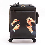 Чемодан дорожный SELETTI Travel Kit Trolley Lipstick Black варинант исполнения - 1 | Loft Concept в Брянске