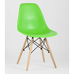 Пластиковый стул на ножках из массива бука Eames Light Green варинант исполнения - 1 | Loft Concept в Брянске