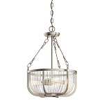 Люстра подвесная с чашеобразным плафоном из прозрачных стеклянных прутьев Kichler варинант исполнения - 1 | Loft Concept в Брянске