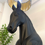 Horse Statue Floor Lamp Большой светильник Черная Лошадь варинант исполнения - 4 | Loft Concept в Брянске