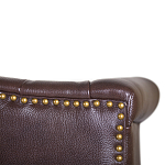 Диван из натуральной кожи на 4-х деревянных ножках из массива бука Thomas Seating brown варинант исполнения - 5 | Loft Concept в Брянске