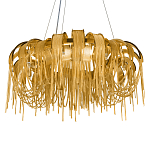 Люстра круглая подвесная с металлическими дугами и длинными цепочками 80 см Atlantis Chain варинант исполнения - 15 | Loft Concept в Брянске