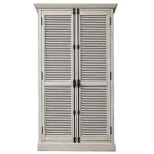 RH Shutter Double-Door Cabinet Шкаф с реечными дверями светлый дуб