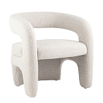 Кресло дизайнерское для лаунж зоны жемчужного цвета Pearl Lounge варинант исполнения - 10 | Loft Concept в Брянске