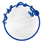 Зеркало круглое в синей раме в виде змеи Temptation варинант исполнения - 1 | Loft Concept в Брянске