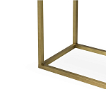 Консоль прямоугольная на золотом каркасе с 2-мя ящиками Warwick варинант исполнения - 3 | Loft Concept в Брянске