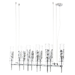 Люстра подвесная прямоугольная с 10-ю цилиндрическими плафонами LIAISON варинант исполнения - 5 | Loft Concept в Брянске