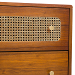 Комод с 6-ю ящиками с декором из ротанга Degarmo Chest of Drawers варинант исполнения - 5 | Loft Concept в Брянске