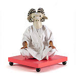 Дизайнерский кофейный стол на круглых ножках Poltronova T02 Pink Coffee Table варинант исполнения - 4 | Loft Concept в Брянске