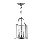 Подвесной светильник с прозрачным стеклянным цилиндрическим плафоном в классическом стиле на цепи Hinkley варинант исполнения - 5 | Loft Concept в Брянске