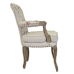 Кресло с изображением сакуры Aubrey Classical Armchair beige flax варинант исполнения - 1 | Loft Concept в Брянске