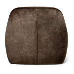 Стул с мягкой коричневой обивкой из велюра и подъемно-поворотным механизмом на черных колесиках Harper Brown варинант исполнения - 3 | Loft Concept в Брянске