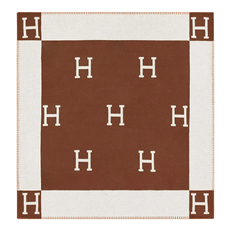 Плед Hermes Avalon Plaid Coffee Коричневый Бежевый Плед Hermes Avalon Plaid Coffee Коричневый Бежевый в Брянске | Loft Concept