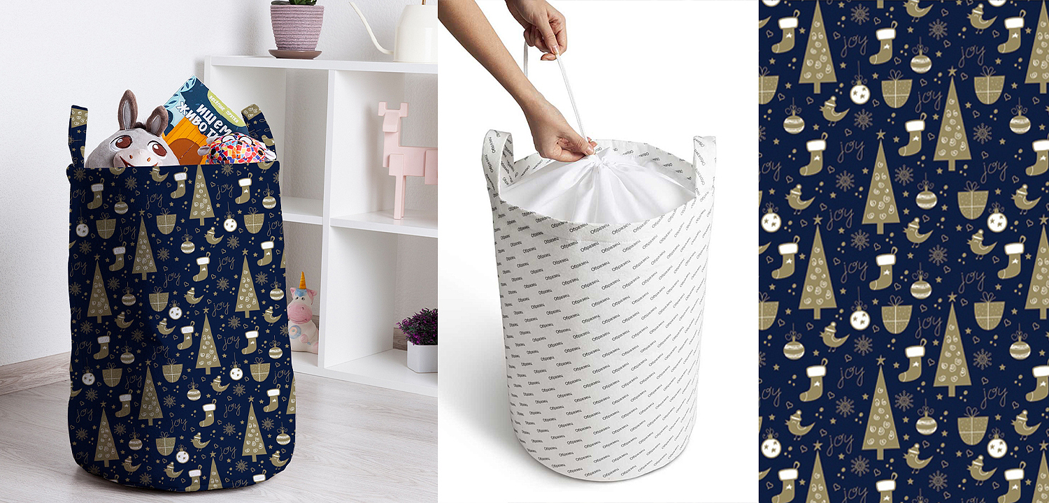 Корзина New Year Pattern Basket Корзина New Year Pattern Basket - Loft-Concept в Брянске