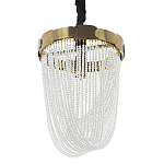 Подвесная люстра с хрустальными подвесками Riche Crystal Metal Chandelier 1 варинант исполнения - 1 | Loft Concept в Брянске