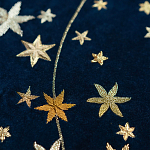 Обои с вышивкой ручной работы Cosmos Original colourway on velvet варинант исполнения - 2 | Loft Concept в Брянске