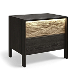 Тумба 2 ящика с подсветкой на рельефном фасаде Warm Industrial варинант исполнения - 4 | Loft Concept в Брянске