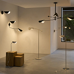 Торшер с поворотным плафоном Aracea Beige Floor Lamp варинант исполнения - 2 | Loft Concept в Брянске