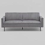 Диван современный вельветовый прямой Worcester Серый варинант исполнения - 2 | Loft Concept в Брянске