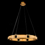 Люстра в виде кольца из натурального камня Golden Alavastor варинант исполнения - 1 | Loft Concept в Брянске