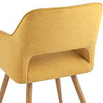 Стул в рогожке желтого цвета NEASAN STOOL варинант исполнения - 6 | Loft Concept в Брянске