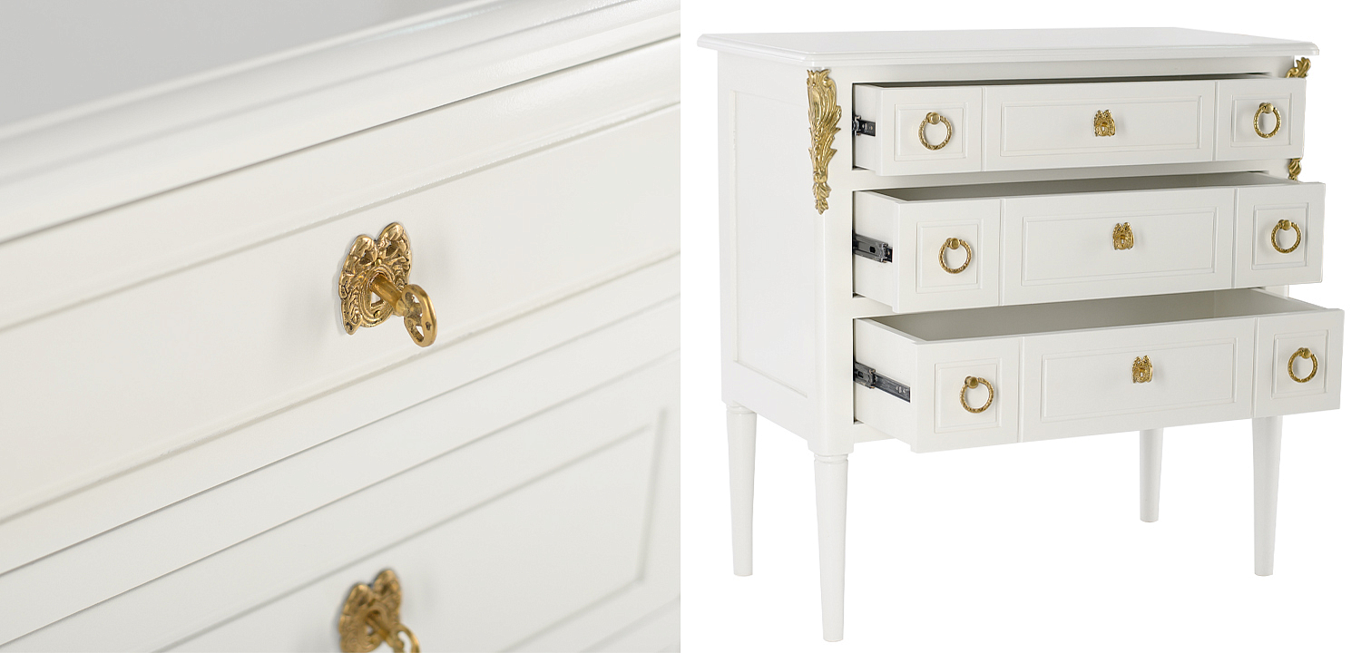 Комод белый L.XV CHEST OF DRAWERS Aurore Комод белый L.XV CHEST OF DRAWERS Aurore - Loft-Concept в Брянске