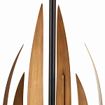 Торшер с основанием в виде стебля с листьями и тканевым абажуром Flowing Leaves варинант исполнения - 2 | Loft Concept в Брянске