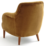 Кресло велюровое золотистого цвета Diaspro Gold  Armchair варинант исполнения - 3 | Loft Concept в Брянске