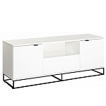 ТВ-тумба белая с  2-мя дверцами и ящиком Strict Lines варинант исполнения - 1 | Loft Concept в Брянске