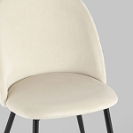 Мягкий стул в бежевом велюре Miruna Chair варинант исполнения - 7 | Loft Concept в Брянске