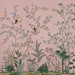 Обои ручная роспись Amazonia Florence Pink dyed silk варинант исполнения - 2 | Loft Concept в Брянске
