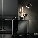 Консоль дымчатого цвета с изогнутым основанием Arabesque варинант исполнения - 4 | Loft Concept в Брянске