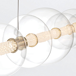 Подвесной светильник линейный с прозрачными стеклянными шарами разного диаметра Eurofase варинант исполнения - 15 | Loft Concept в Брянске