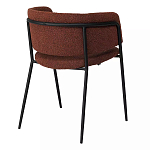 Стул полукруглый мягкий с буклированной обивкой Chair with Boucle Upholstery варинант исполнения - 7 | Loft Concept в Брянске