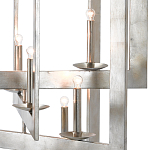 Люстра серебряная из пересекающихся квадратных элементов Intersecting Squares  варинант исполнения - 1 | Loft Concept в Брянске