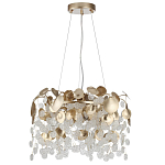 Люстра с декоративными подвесками из прозрачного стекла в форме монеток FAIRYTREE Light варинант исполнения - 2 | Loft Concept в Брянске