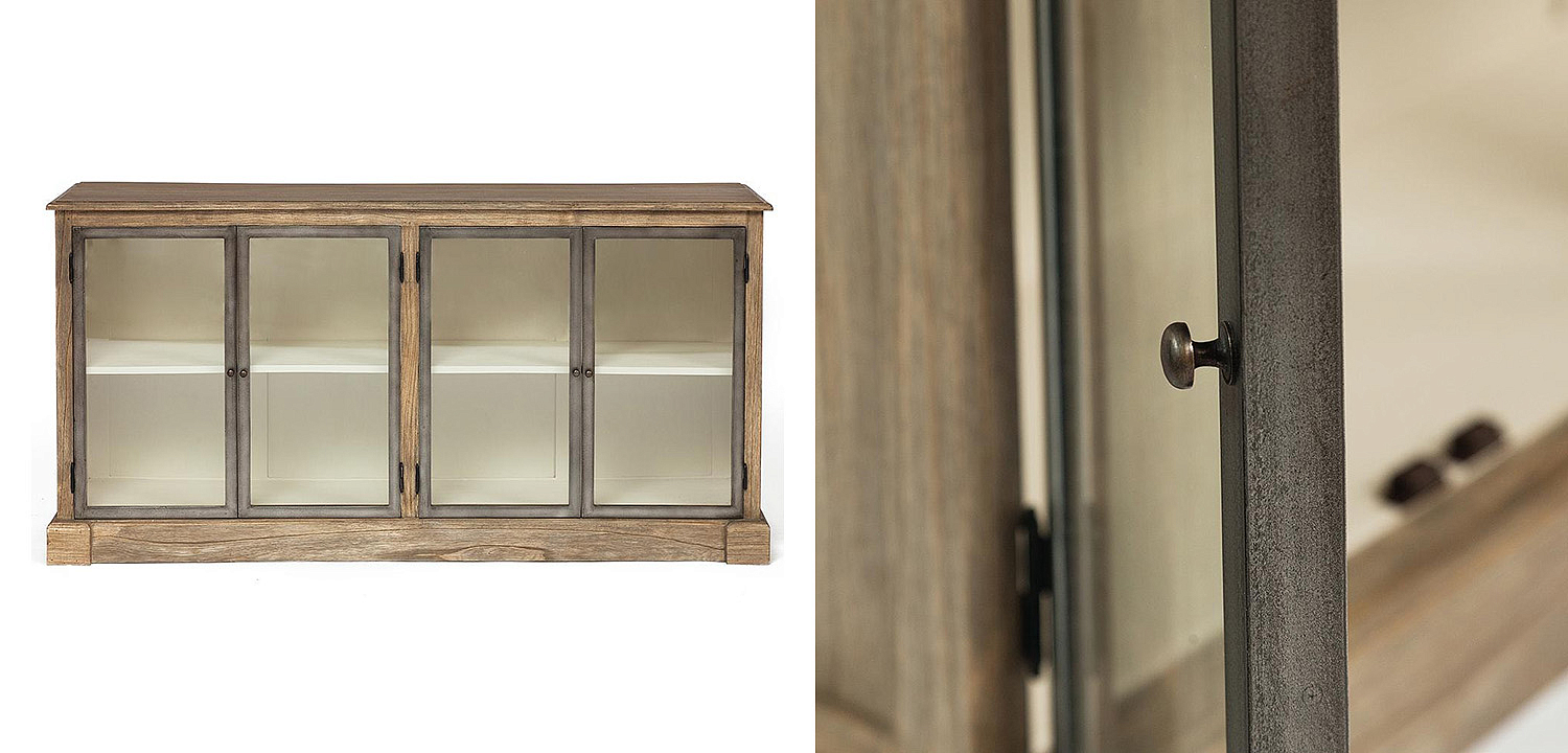 Комод Provence Jacob Chest of Drawers glass doors Комод Provence Jacob Chest of Drawers glass doors - Loft-Concept в Брянске