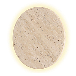 Бра с круглым плафоном из травертина Shaw Marble Lighting варинант исполнения - 3 | Loft Concept в Брянске