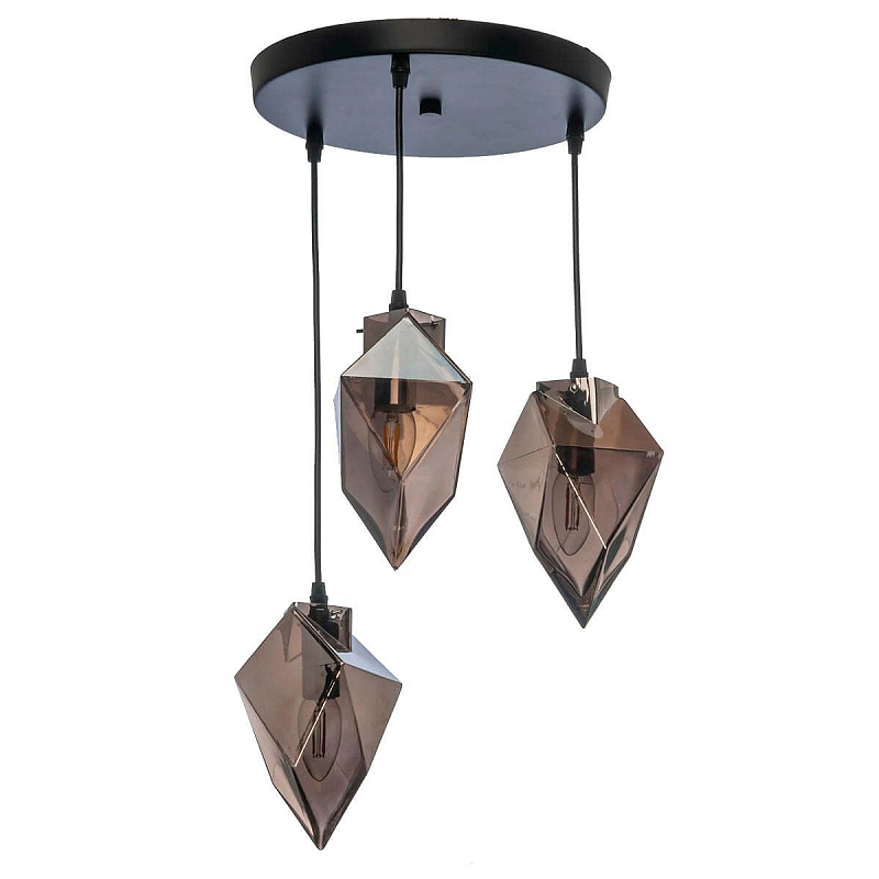 Люстра Glass crystal Черный Серый (Gray) Люстра Glass crystal Черный Серый (Gray) в Брянске | Loft Concept
