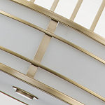 Подвесной светильник цвета латунь с белым матовым плафоном с геометрическим рисунком Feiss варинант исполнения - 5 | Loft Concept в Брянске