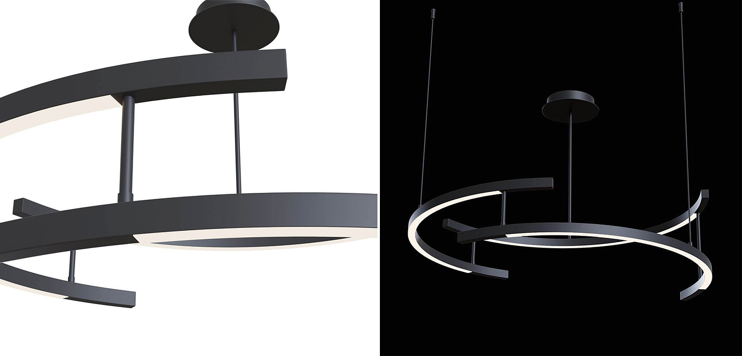 Люстра Smeragde Light Chandelier black arcs Люстра Smeragde Light Chandelier black arcs - Loft-Concept в Брянске