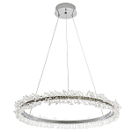 Кольцевая люстра с хрустальным декором Rowan Crystal Ring Chrome Horizontal Chandelier варинант исполнения - 2 | Loft Concept в Брянске