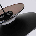 Люстра подвесная с тремя матовыми черными плафонами Obsidian Touch варинант исполнения - 3 | Loft Concept в Брянске